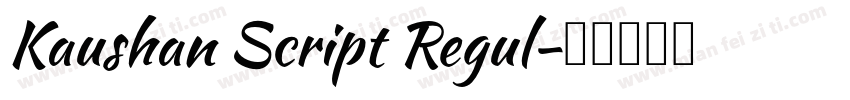 Kaushan Script Regul字体转换